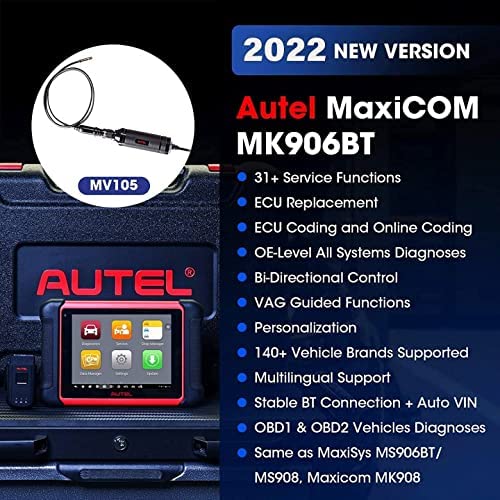 ماسح ضوئي Autel MaxiCOM MK906BT مع MV105 