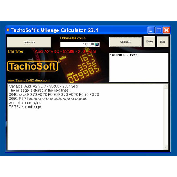 Newest Tachosoft Mileage Calculator V23.1 - VXDAS Official Store