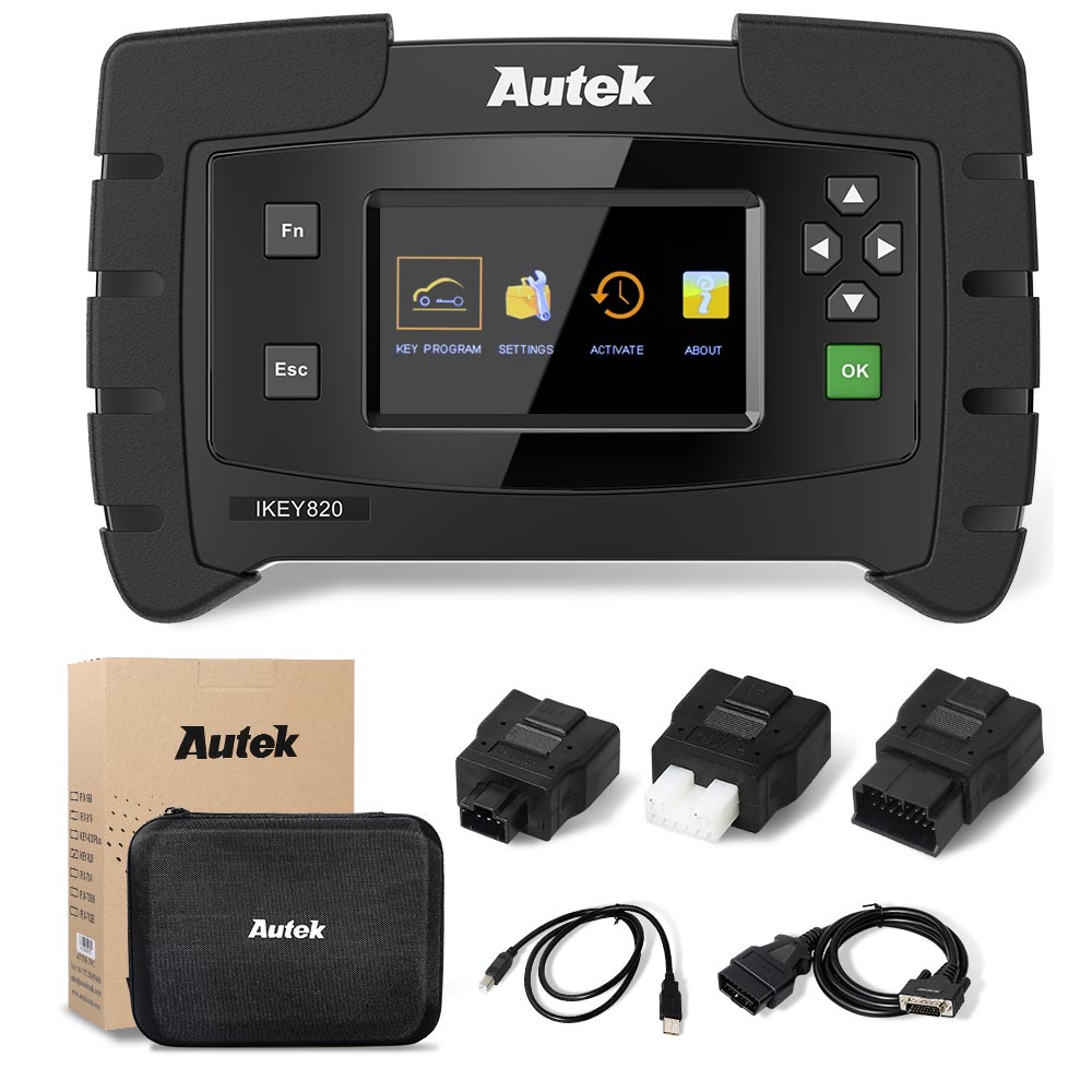 Original Autek IKey820 OBD2 Car Key Programmer Support All Key Lost No Token Limitation - VXDAS Official Store