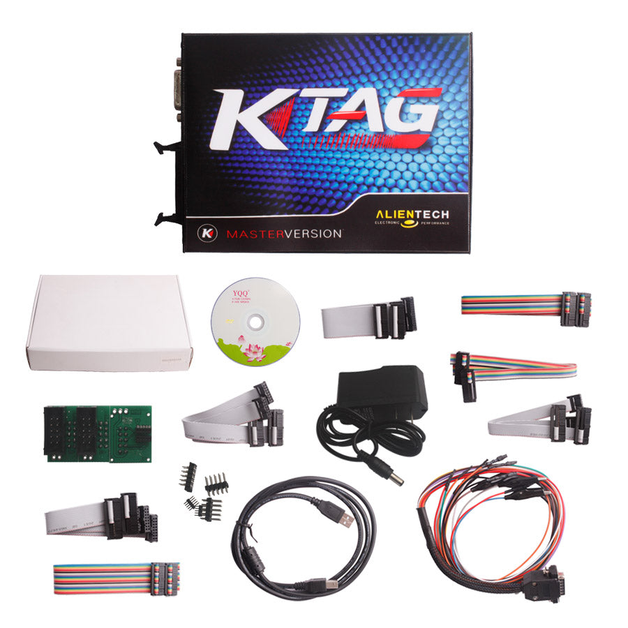 V2.11 KTAG K-TAG Master Firmware V6.07 ECU Programming Tool With Unlimited Token & Free ECM TITANIUM V1.61 - VXDAS Official Store