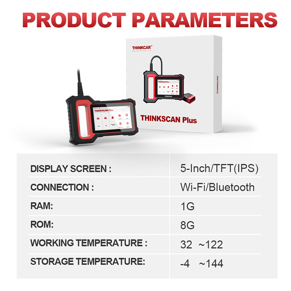 THINKCAR Thinkscan Plus S7 OBD2 Scanner Code Reader Full System Car Diagnostic Tool