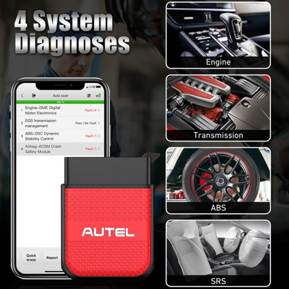 AUTEL MaxiAP AP200H Wireless Bluetooth OBD2 Scanner for All Vehicles