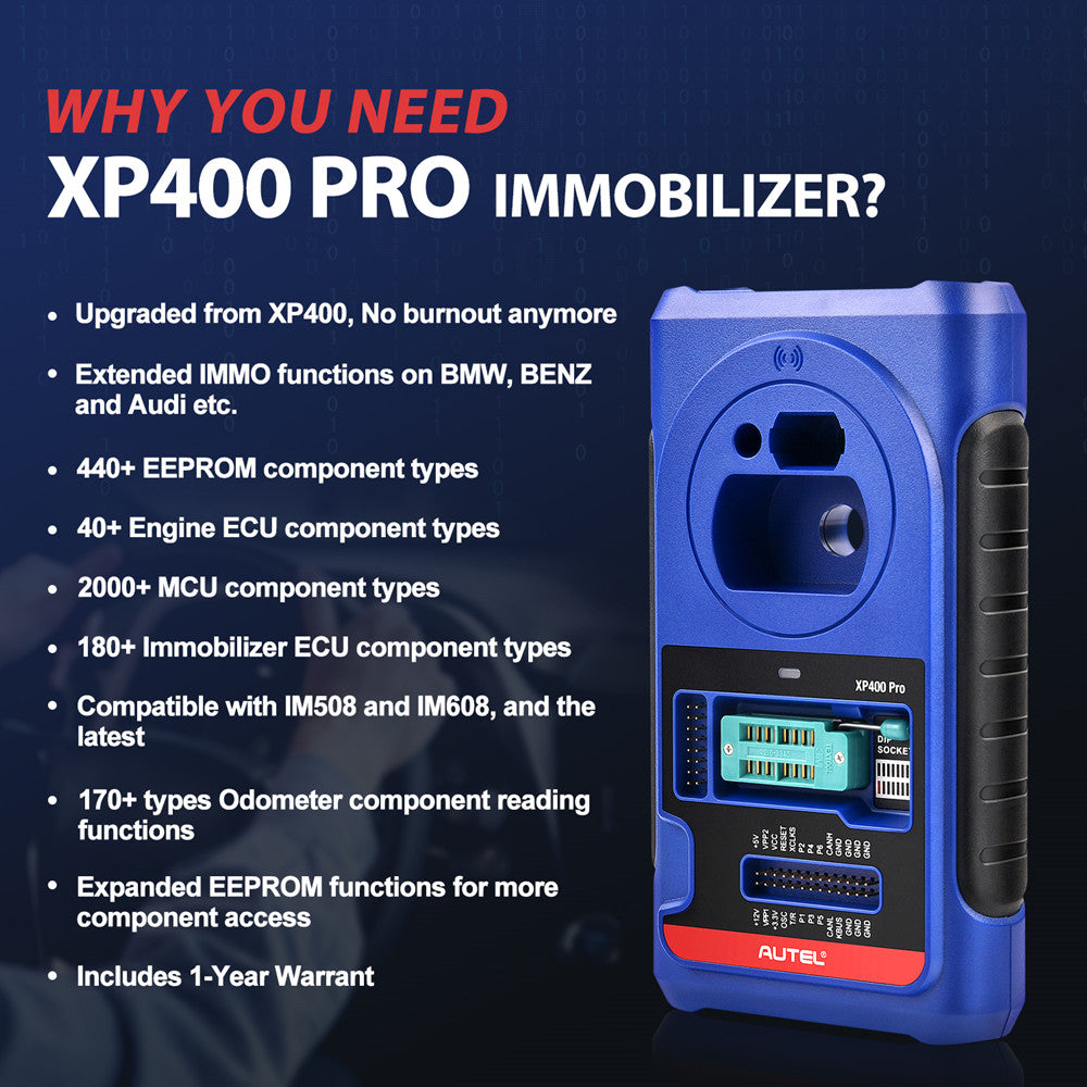 أداة تشخيص برمجة IMMO من Autel MaxiIM IM508 XP400 PRO ماسح ضوئي للسيارات