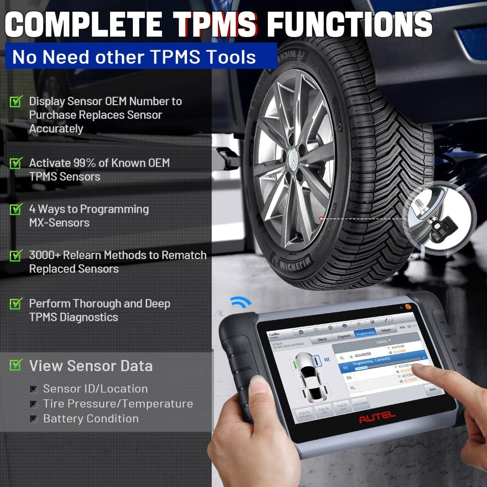 Autel MaxiCOM MK808TS Full System Bluetooth Scanner Car Diagnostic Scan Tool