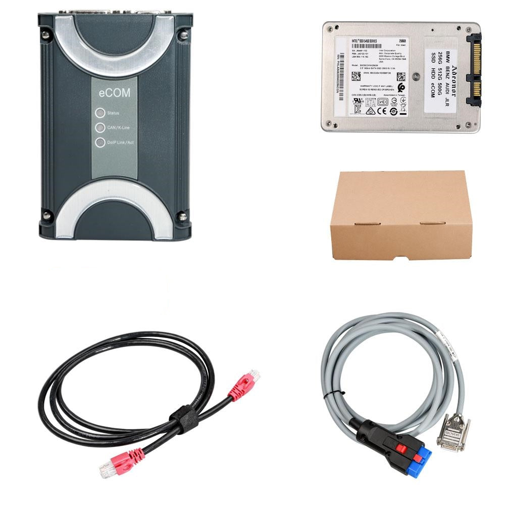 ECOM Doip Diagnosis and Programming Kit with 256G SSD Software for Latest Mercedes Benz Till 2020