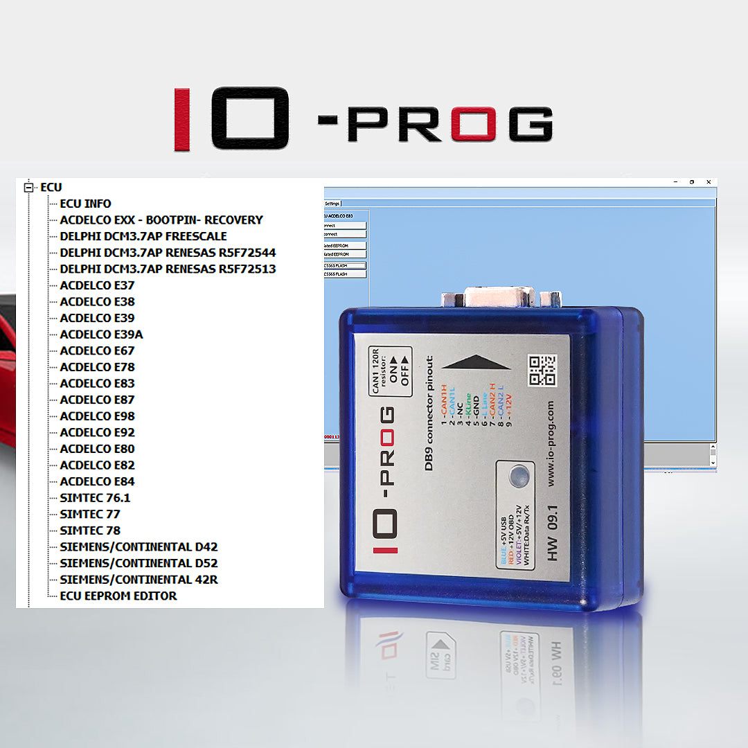 IO-PROG Programmer BD9 Connector Pinout IO Prog Same With I/O Terminal Multi Tool