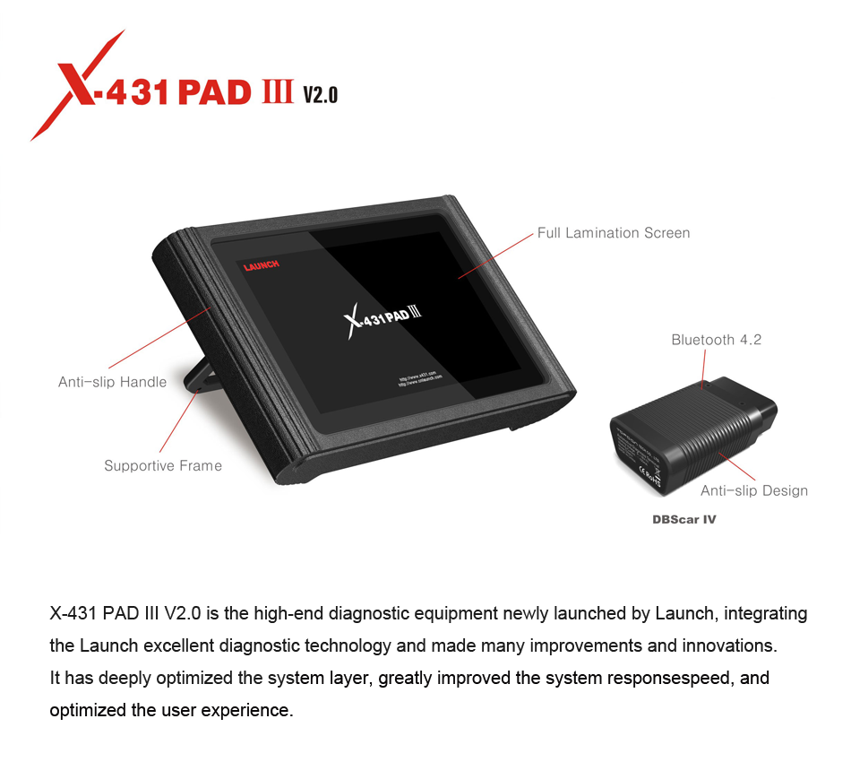 Launch X431 PAD III V2.0 PAD 3 V2.0 Diagnostic Tool