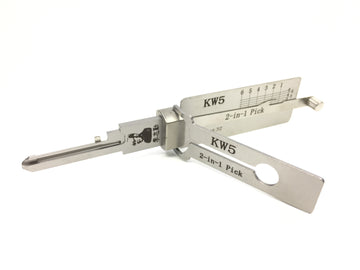 Lishi Lock Pick KW5 Lock Pick 2-in-1 Pick and Decoder