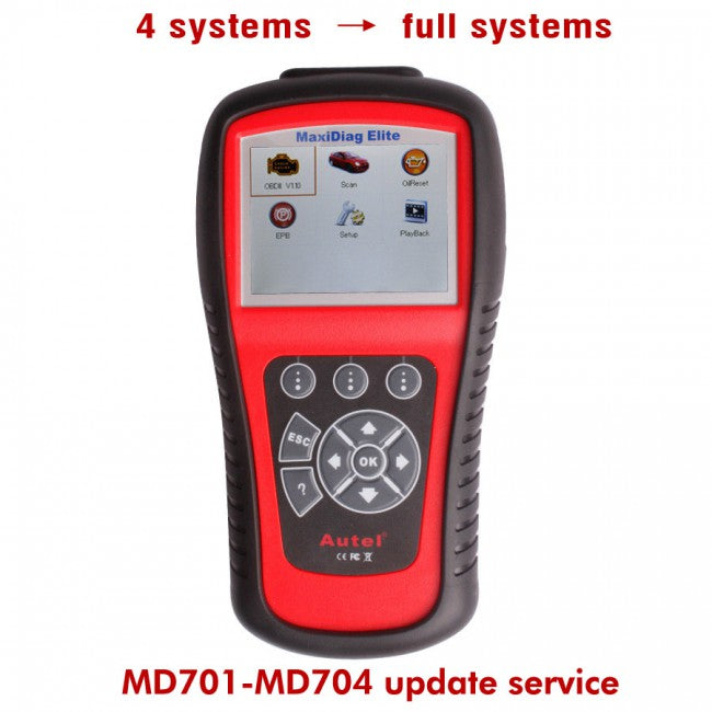 Autel MD701/MD702/MD703/MD704 4 Systems to Full Systems Update Service