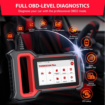 THINKCAR ThinkScan Plus S4 Diagnostic Scan Tool with 28 Reset ABS/SRS/Engine/Transmission/BCM OBD2 Scanner