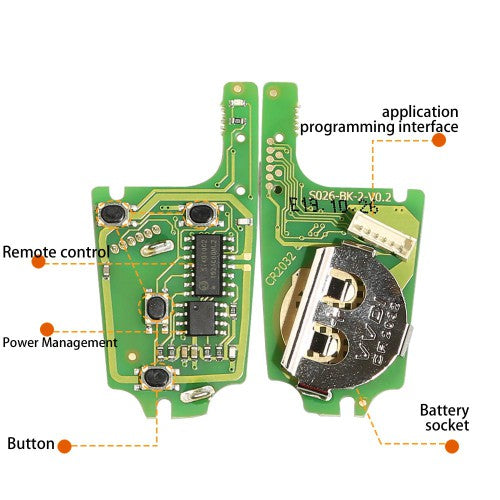 Xhorse XKBU01EN Universal Remote Key Fob 4 Buttons Buick Style for VVDI Key Tool English Version