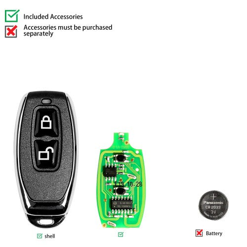 Xhorse XKGD12EN Wire Remote Key Garage Door English Version 