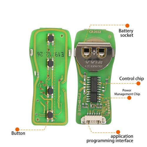 Xhorse XKNI00EN Wire Remote Key Nissan Style Separate 4 Buttons English Version