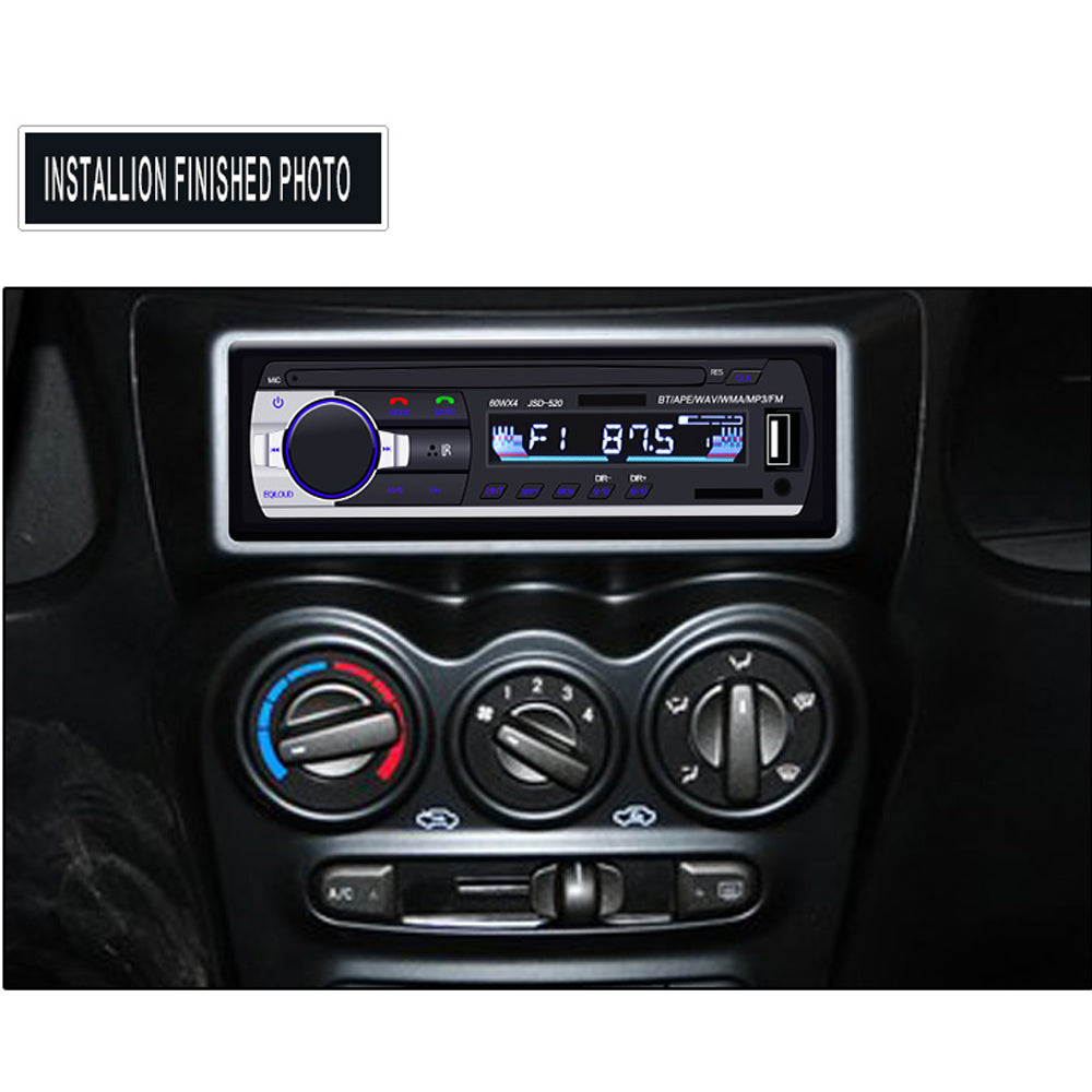 Autoradio 12V JSD-520 Car Radio Bluetooth 1 din Car Stereo Player AUX-IN MP3 FM radio Remote Control for phone Car Audio - VXDAS Official Store