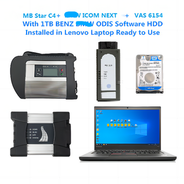 MB Star C4 doip+ICOM NEXT + V-AS 6154 With Lenovo Laptop I7 8G and 2TB HDD/SSD BM-W BENZ ODIS Software Complete