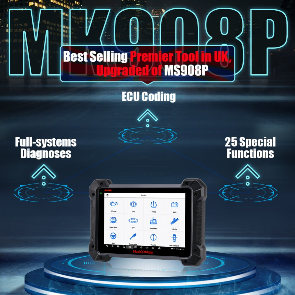 Autel MaxiCOM MK908 Pro Auto Diagnostic  Programming Tool with J2534 –  VXDAS Official Store