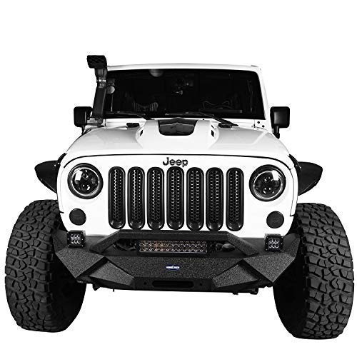 Front Road (Pack Inserts of Jeep Clip-in Hooke Wrangler Unlimited & 2007-2015 Matte JK Mesh for Grille Black 7) - VXDAS Official Store