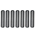 Hooke Road Black Front Grille Clip-in Mesh Inserts for 1997-2006 Jeep Wrangler TJ & Unlimited (Pack of 7) - VXDAS Official Store