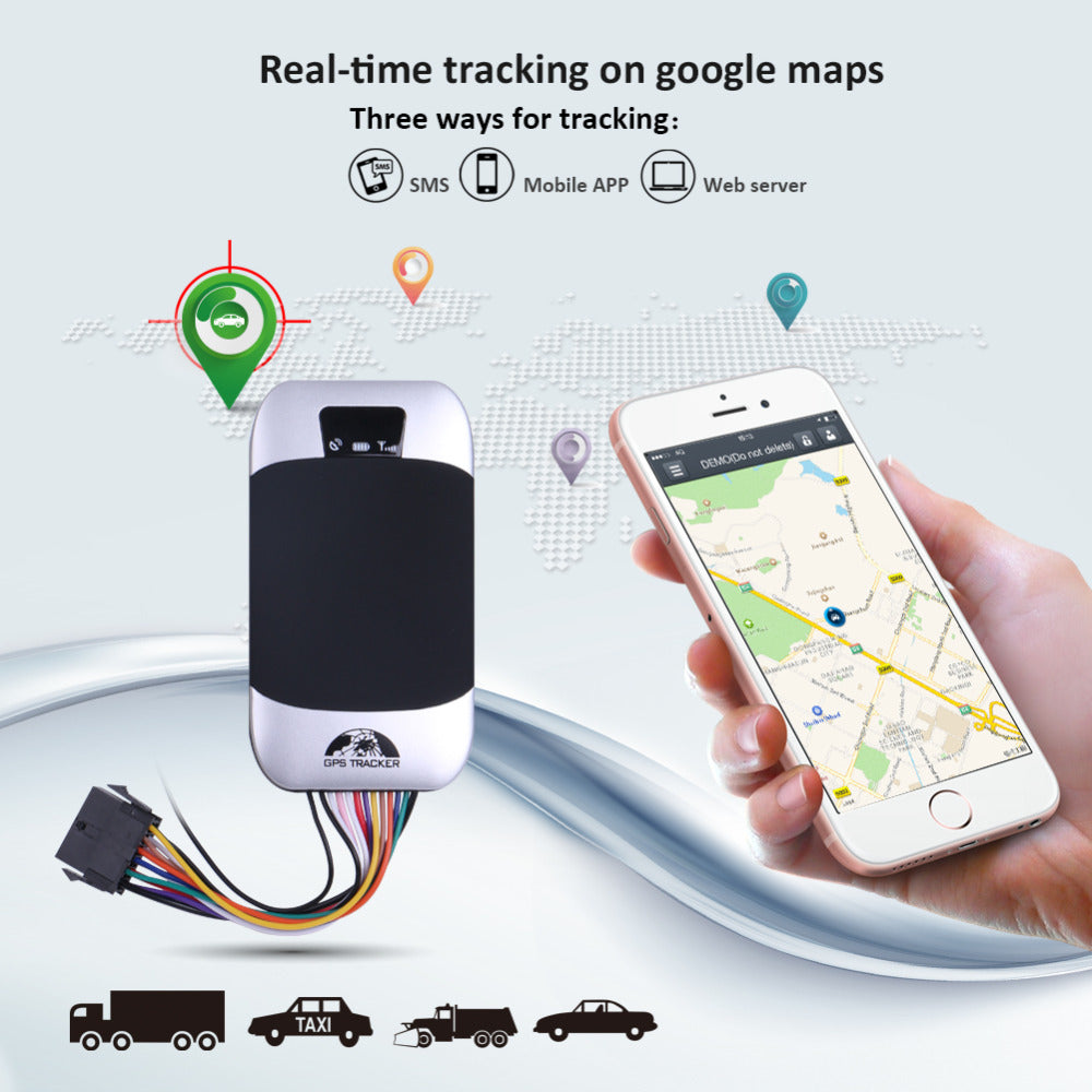 Localizador GPS para coche, localizador GPS GSM, TK303G Coban