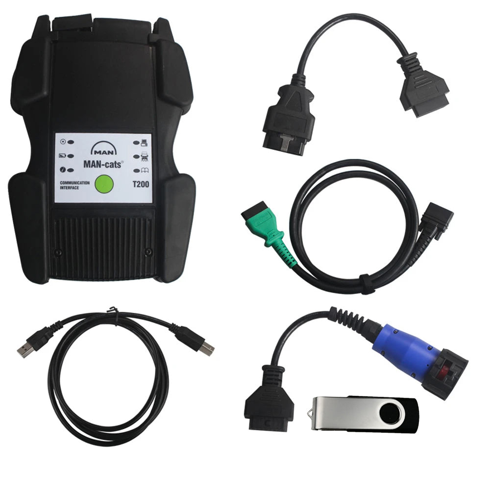 MAN CATS T200 Communication Interface Man CATS II Truck Diagnostic Kit - VXDAS Official Store